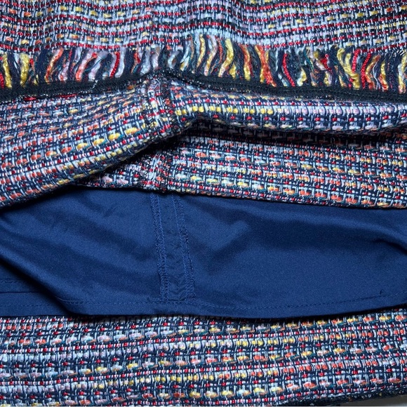 Laundry By Shelli Segal Los Angeles Tweed Fringed Mini Skirt - Picture 5 of 6